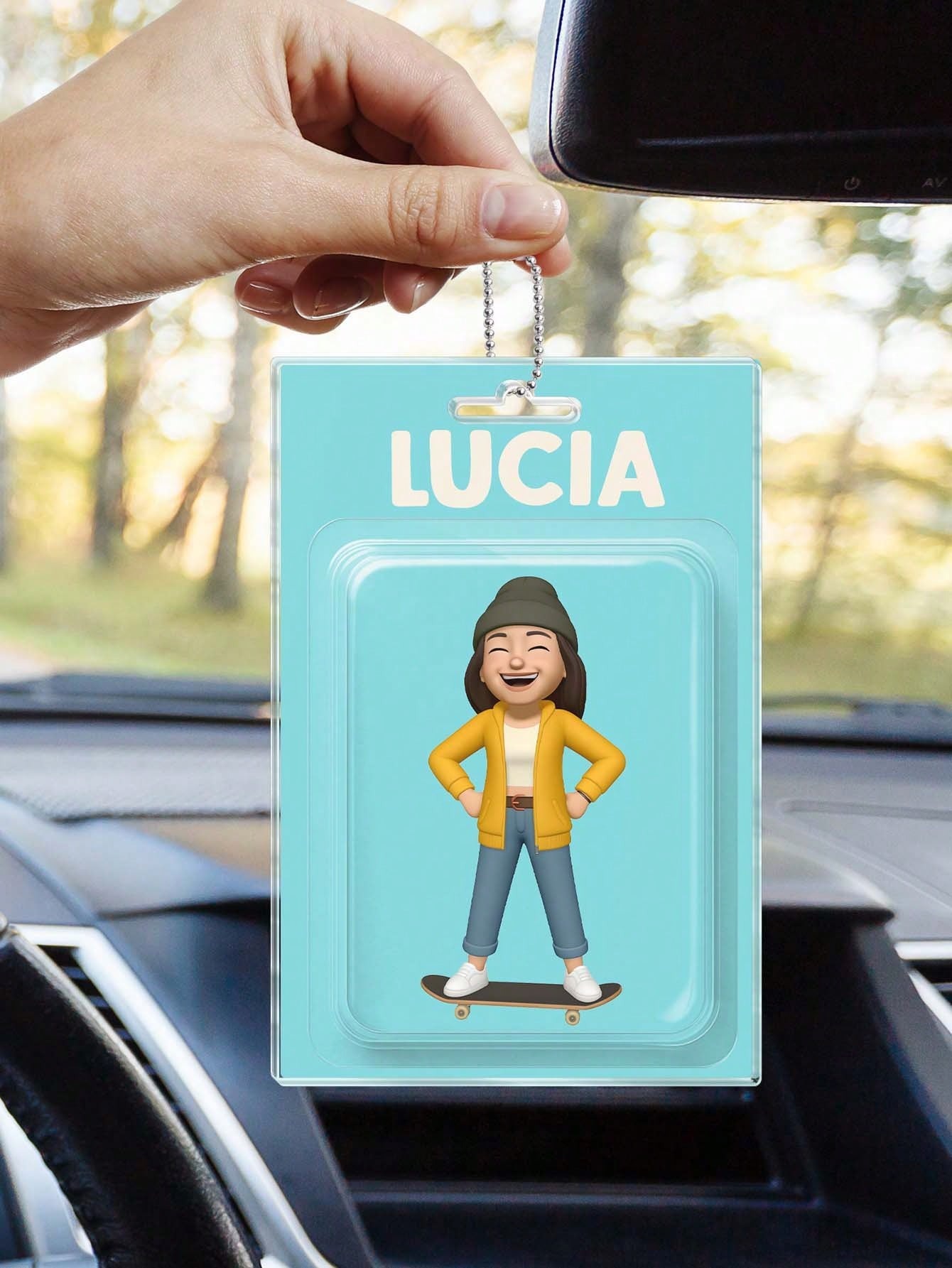 Custom 2D Character Sticker Set Packaging Toy Box Acrylic Keychain